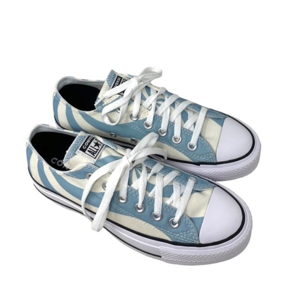 Converse Chuck Lift Platform Shoes Low Casual Women Blue Candy Sneakers A10013C - Picture 4 of 10